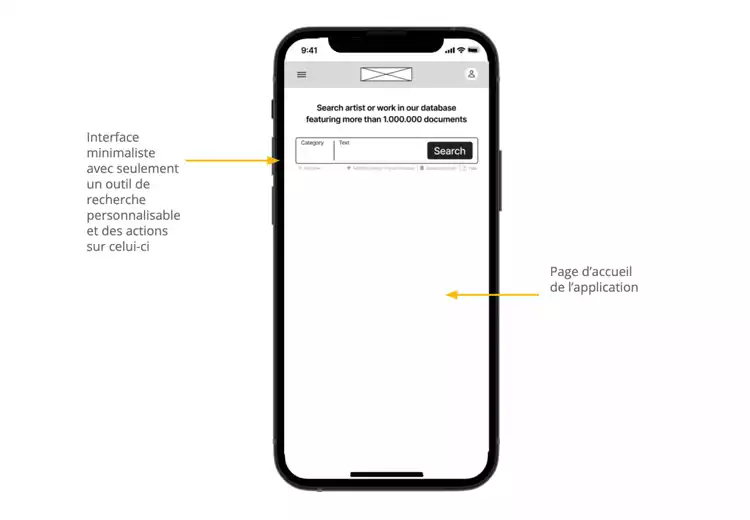 Visuel représentant un wireframe numérique